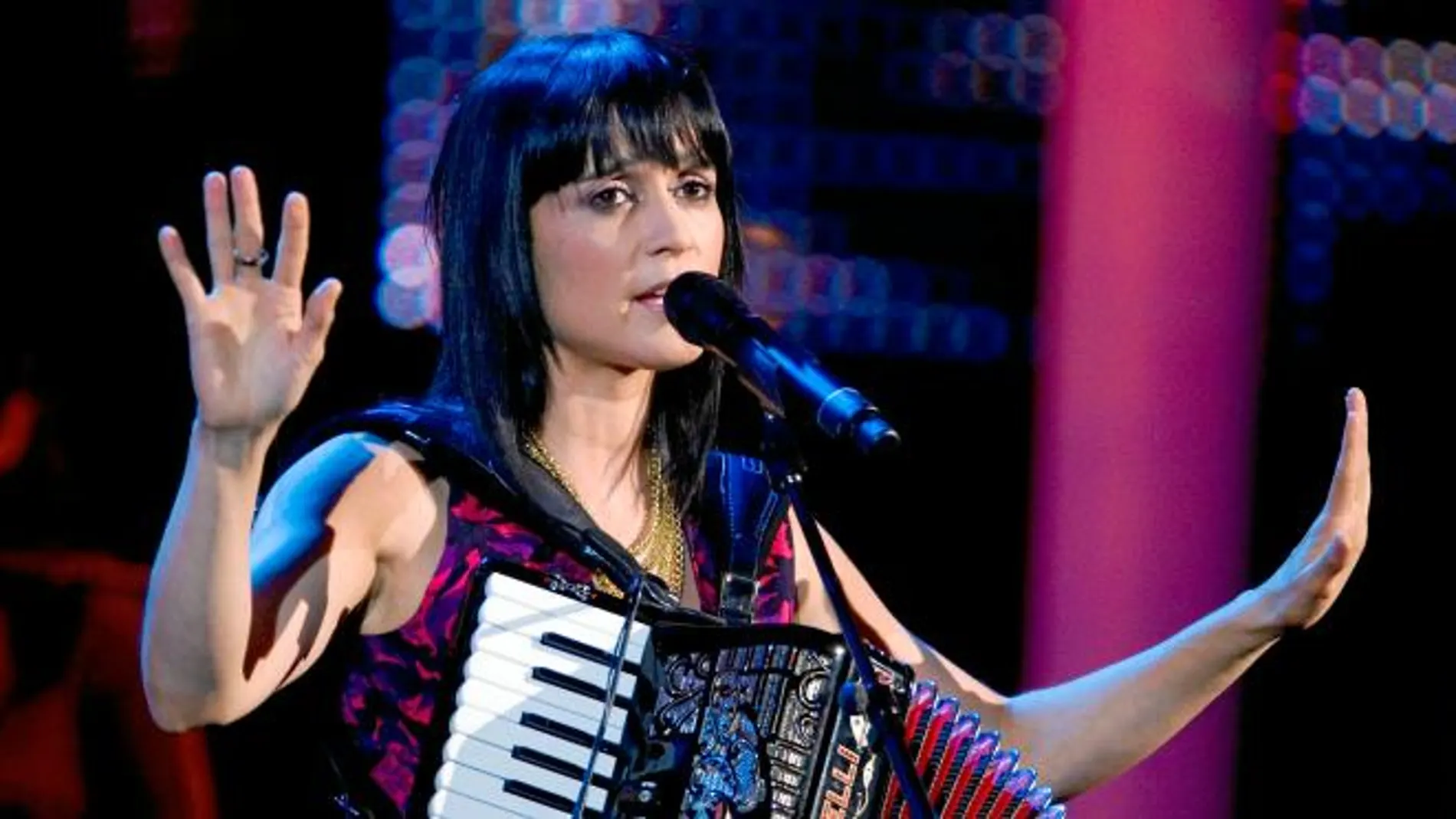 La cantante Julieta Venegas, en un concierto