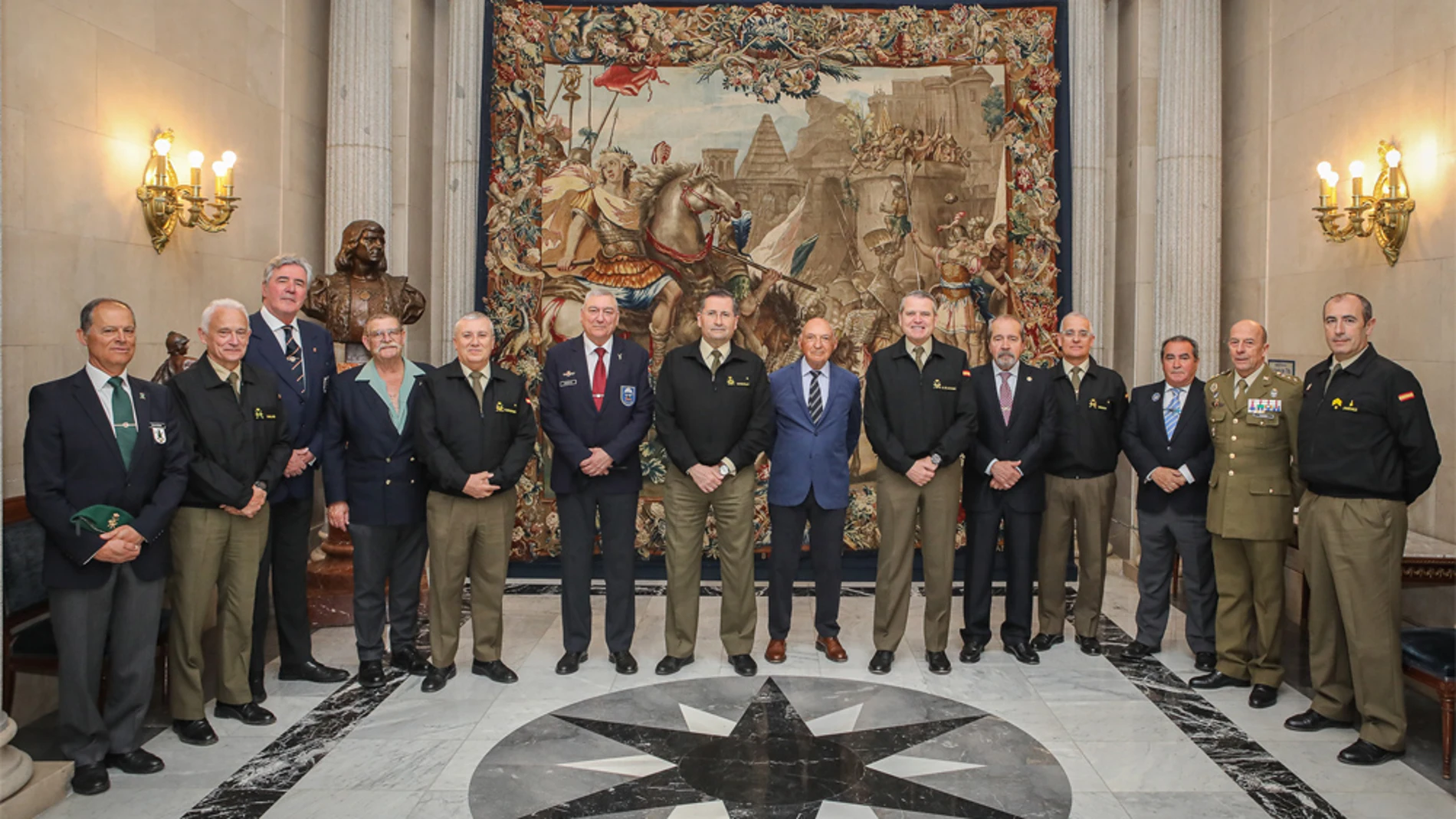 Imagen del encuentro en la sede del Cuartel General del Ejército