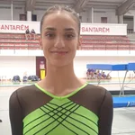 La joven gimnasta, María Herranz Gómez, procedente de Cabanillas del Campo (Guadalajara) 