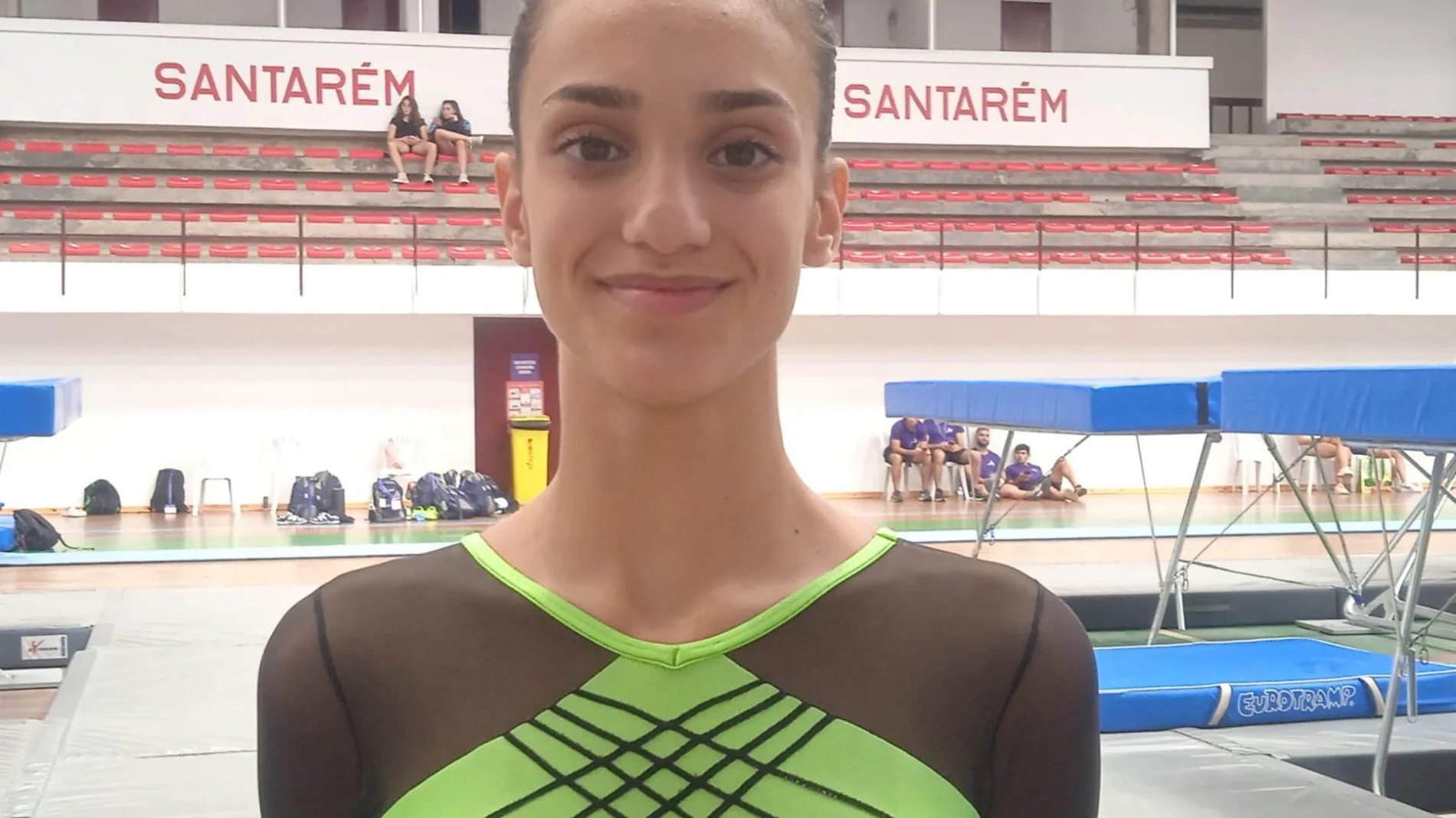 La joven gimnasta, María Herranz Gómez, procedente de Cabanillas del Campo (Guadalajara) 