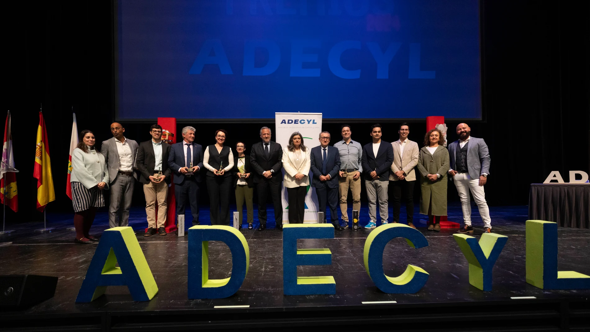 El presidente de las Cortes de Castilla y León, Carlos Pollán, asiste al acto de entrega de la IV edición de los Premios Valladolid de la Asociación de Escoliosis de Castilla y León (Adecyl).