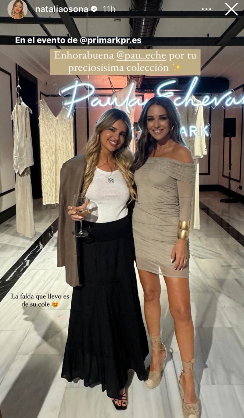 Paula con la influencer Natalia Osona.