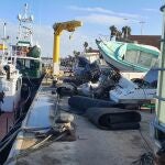 Cádiz.-Verdemar critica el "vertedero ilegal" de embarcaciones intervenidas por narcotráfico en el Puerto de Algeciras