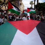 Casi un centenar de ciudades españolas vuelven a la calle para apoyar al pueblo palestino