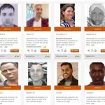 Fichas de los desaparecidos presentes en la web del CND