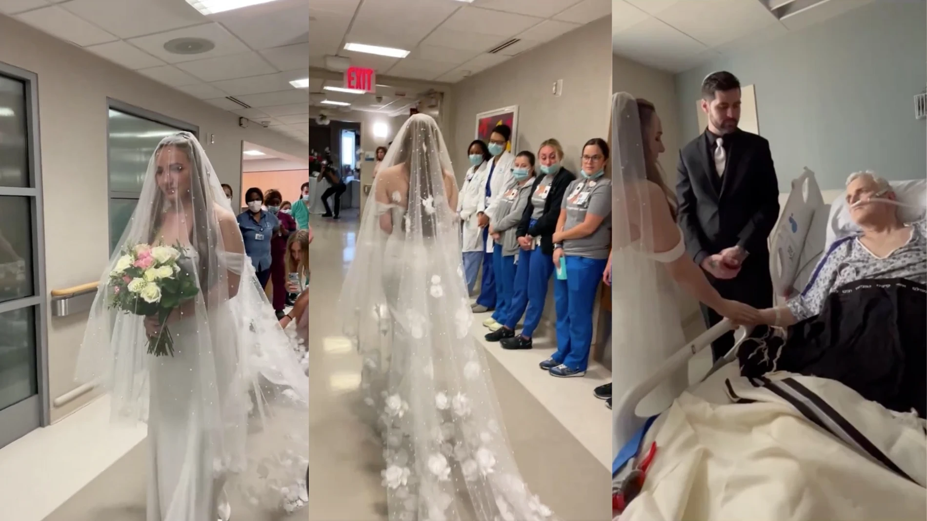 La boda de una mujer en el hospital para hacer realidad el deseo de su padre