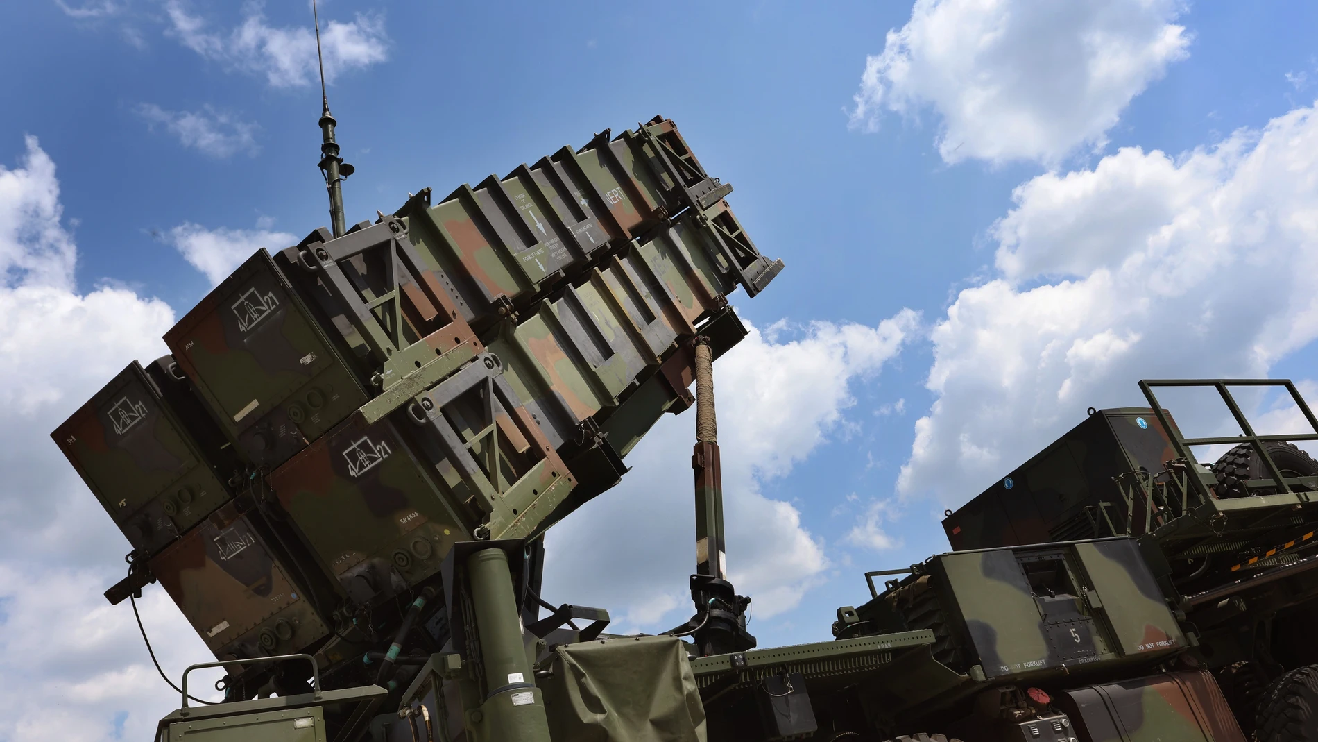 FILED - 17 June 2023, Bavaria, Kaufbeuren: A launcher of the Patriot air defense missile system stands on the airbase during the Bundeswehr Day. Germany delivers another Patriot system to Ukraine. Photo: Karl-Josef Hildenbrand/dpa (Foto de ARCHIVO) 17/06/2023 ONLY FOR USE IN SPAIN