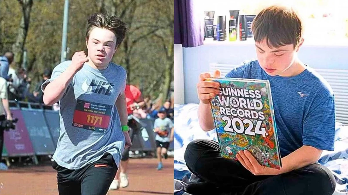 Lloyd Martin, de 19 años y con síndrome de Down, conquista la Maratón de Londres y establece un récord Guinness