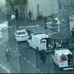 La policía, en Jerusalén, tras el atropello de varios civiles