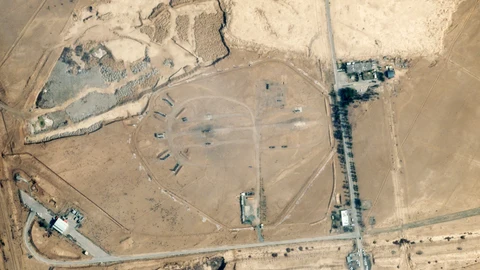 Imagen de satélite de la central nuclear iraní de Isfahán