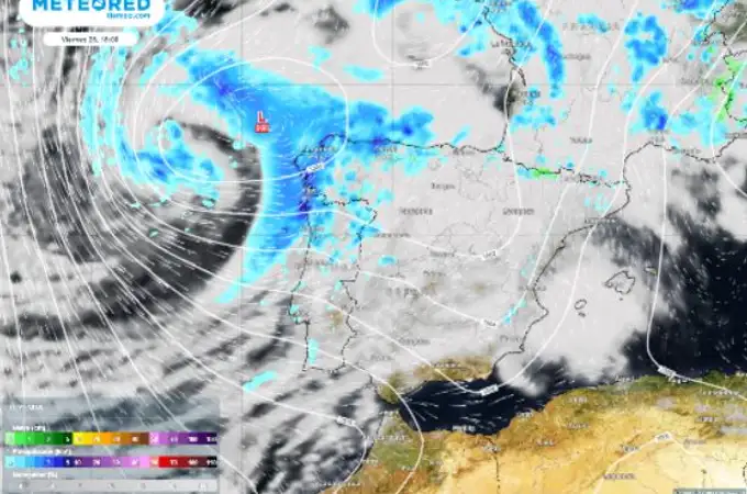 Una borrasca fría vendrá desde Groenlandia para dejar lluvia y nieve en España a partir de esta fecha