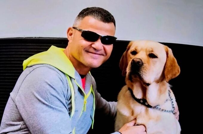 David Casinos, campeón paralímpico con perro guía