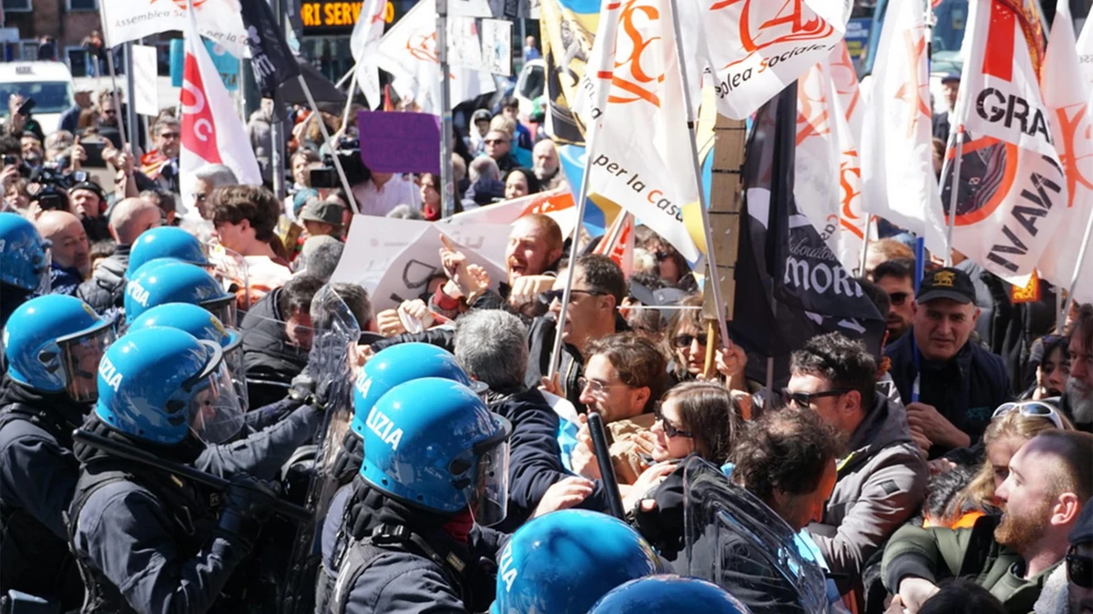 Protesas contra la tasa de 5 euros para entrar en Venecia: 