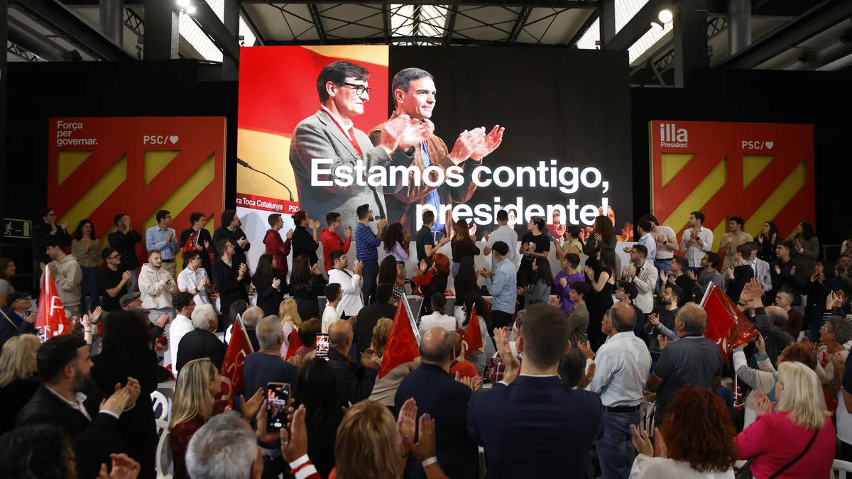 Sánchez “españoliza” el inicio de campaña de las elecciones catalanas ante un separatismo en horas bajas