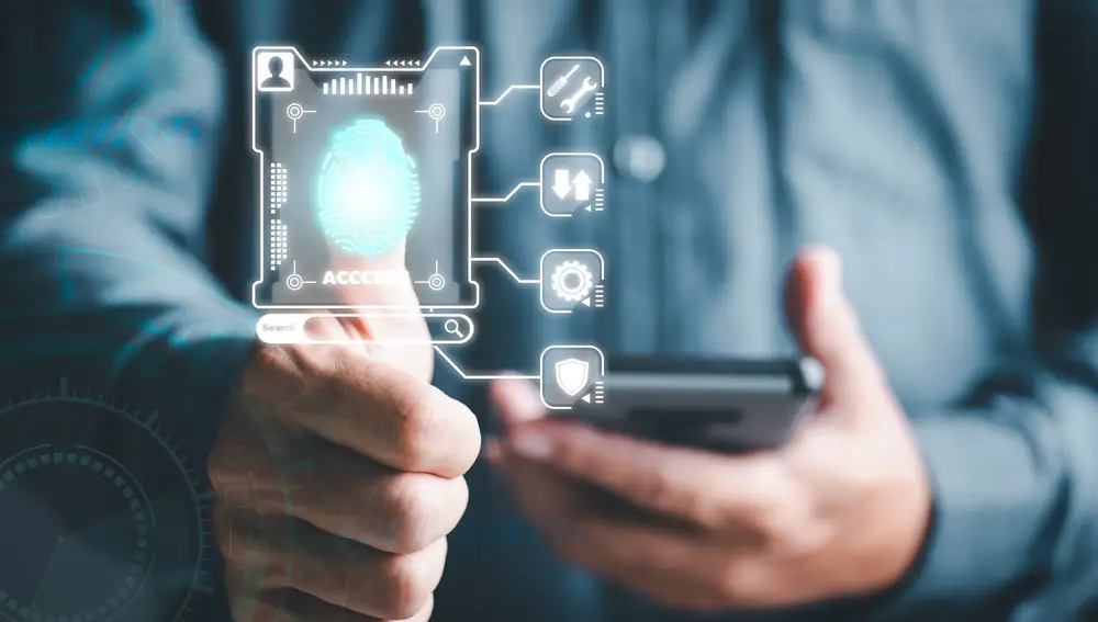 Ciberseguridad : autentificación dactilar de acceso