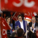 Acto de inicio de campaña para el 12M del PSC en Barcelona