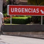 Urgencias de un hospital madrileño privado.