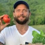 El influencer vegano Maxim Lyutyi 