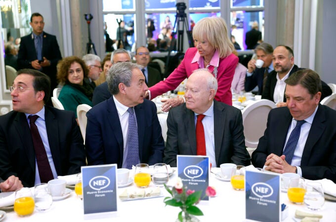 El secretario general de la Alianza de Civilizaciones, Miguel Ángel Moratinos, protagoniza un desayuno informativo en Madrid