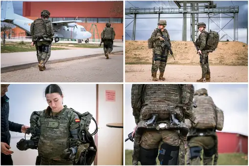 Así es el exoesqueleto de combate del Ejército de Tierra: mejora la precisión del tiro y monitoriza el estado físico del soldado y su nivel de fatiga