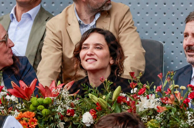 Isabel Díaz Ayuso en Mutua Madrid Open 2024.