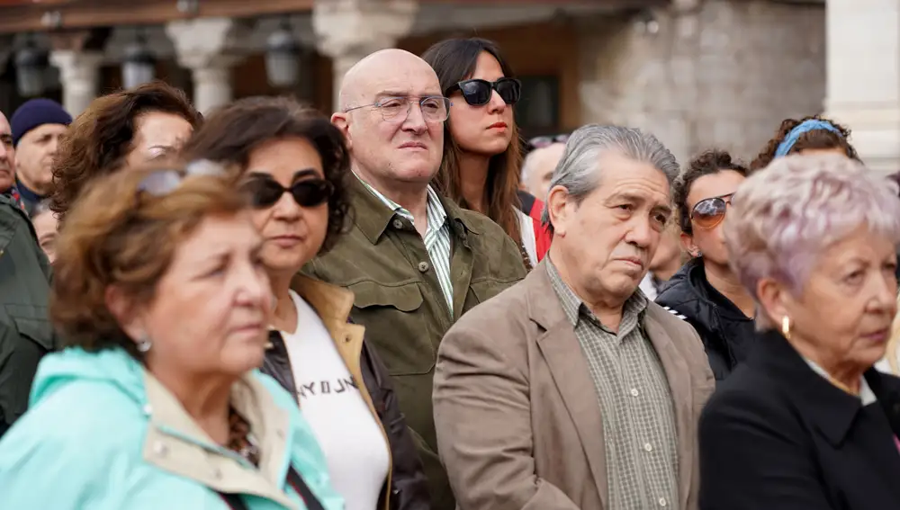 Carnero y Blanca Jiménez en la concentración de homenaje a Segio en Valladolid