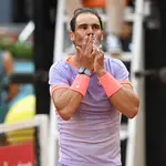 Rafa Nadal vuelve a jugar en el Mutua Madrid Open con la presencia de numerosos rostros conocidos