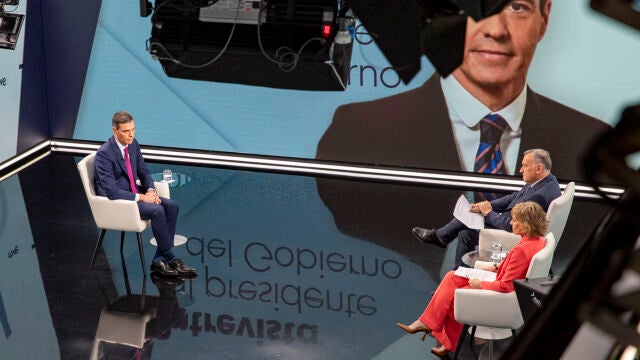 Sánchez en el momento de la entrevista
