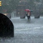 Lluvia torrencial en Barcelona