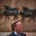 Entrevista con el torero Curro Vazquez en la plaza de toros de Las Ventas. © Alberto R. Roldán / Diario La Raz