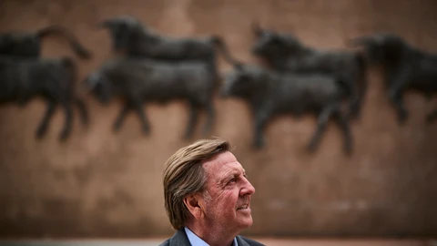 Entrevista con el torero Curro Vazquez en la plaza de toros de Las Ventas. © Alberto R. Roldán / Diario La Raz