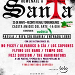 Cartel del evento musica "Homenaje a Santa" beneficio de la fudación Cudeca