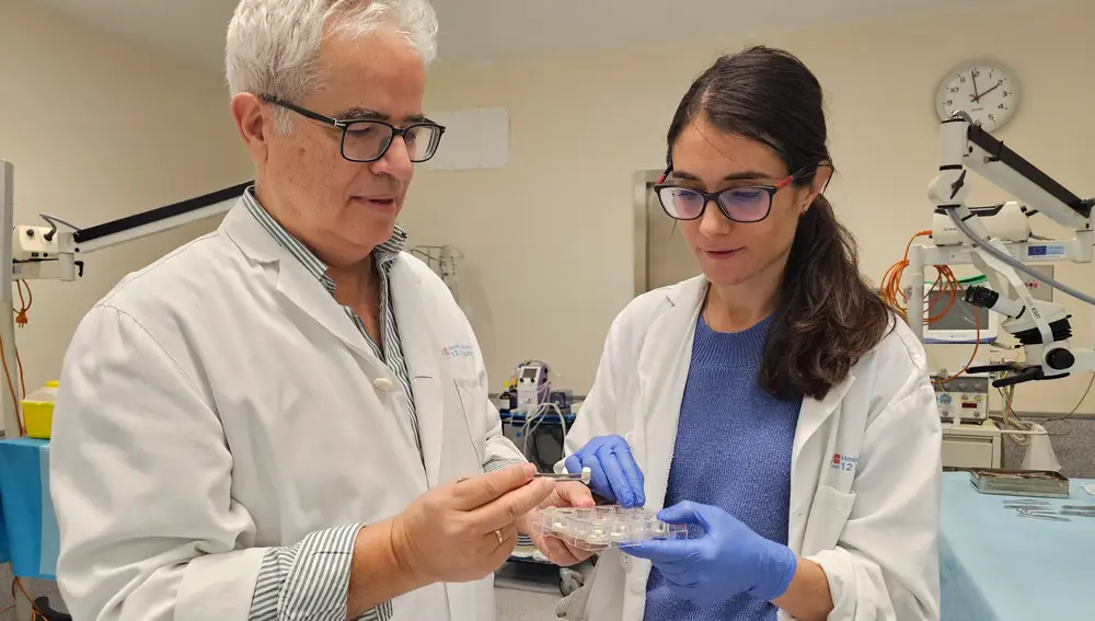 Los investigadores Lorena García-Lamas y Antonio Salinas