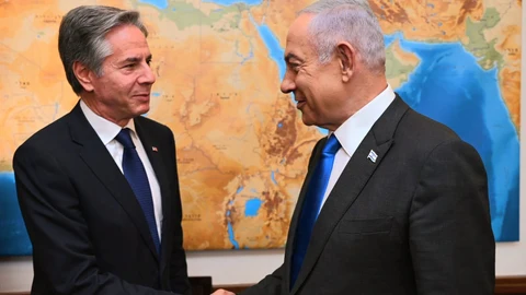 US Secretary of State Blinken meets Israeli Prime Minister Netanyahu in Jerusalem