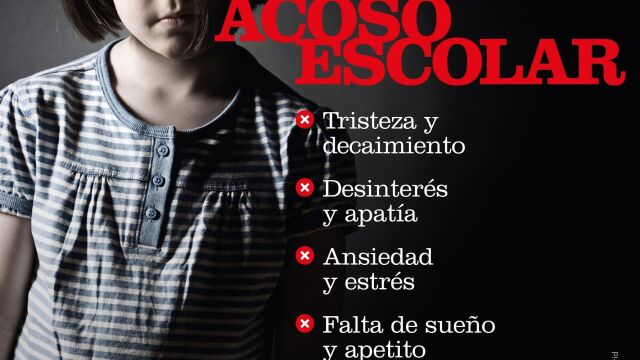 Cartel de las señales de estar sufriendo acoso escolar