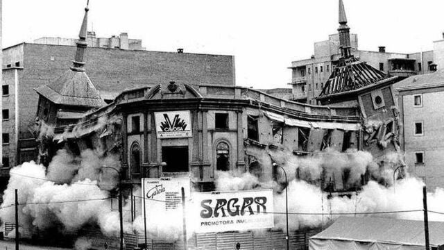 En 1973 se llevó a cabo la estruendosa y simbólica detonación del diario «Madrid»