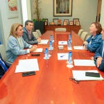 Reunión de la comisión interdepartamental de salud mental y de adicciones hoy en la sede del Gobierno valenciano en Alicante.