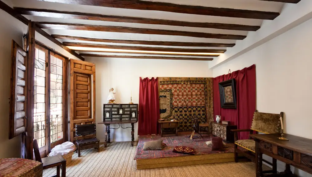 Interior de la casa de Cervantes en Valladolid