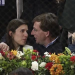 José Luis Martínez-Almeida y Teresa Urquijo en su primer día en la Mutua Madrid Open