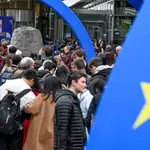 Visitors attend European Institutions Open Day in Brussels