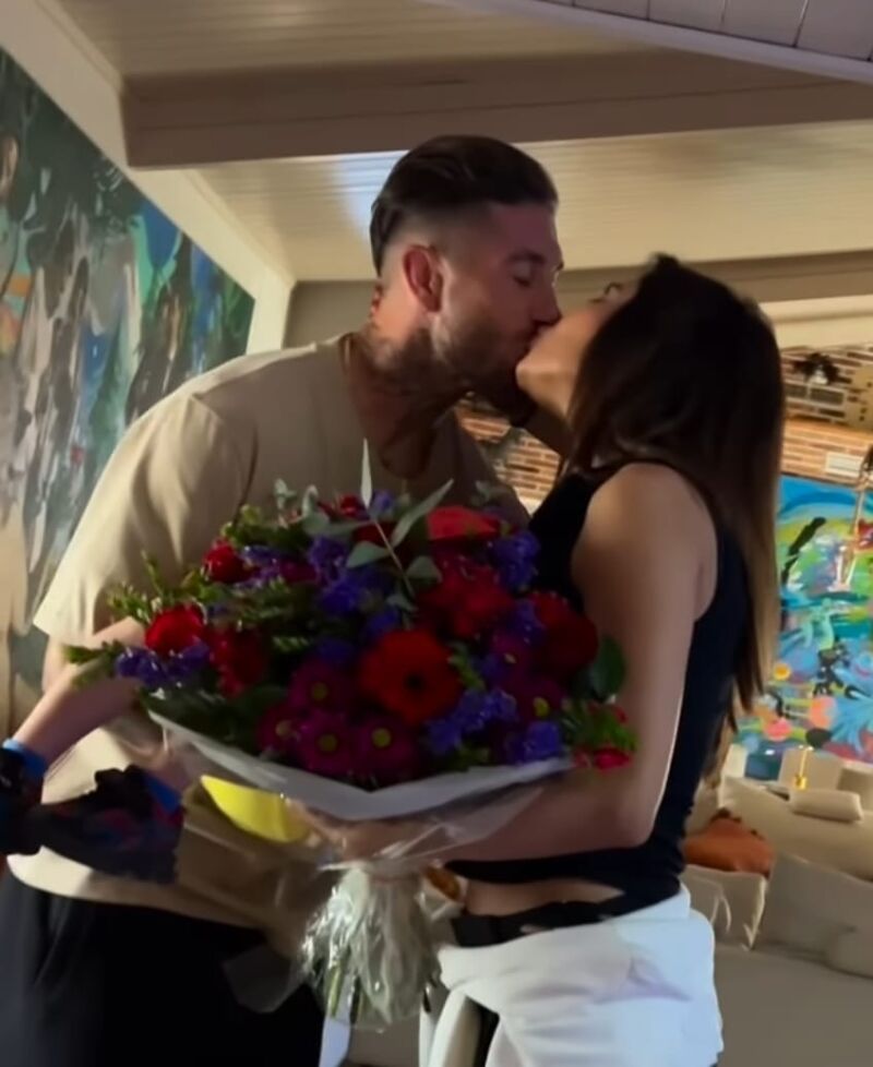 Sergio Ramos con Pilar Rubio