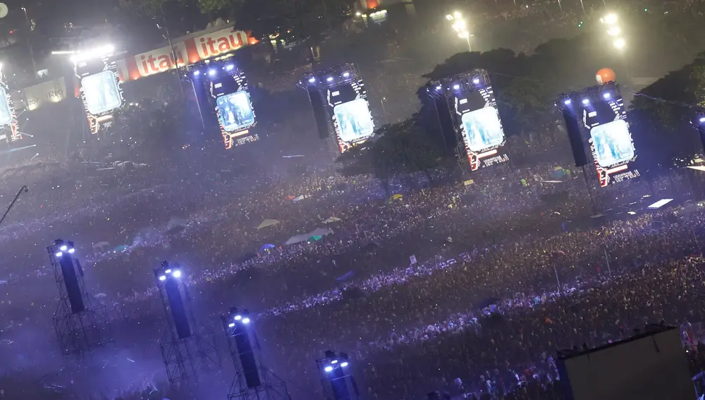 Concierto de Madonna en la playa de Copacabana, en Río de Janeiro