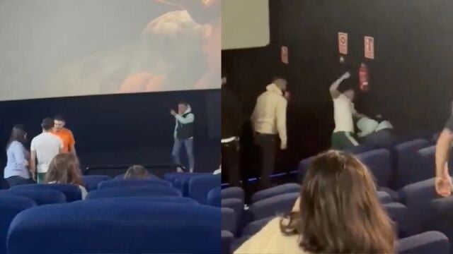 El vídeo viral de una brutal pelea en un cine donde se proyectaba Garfield