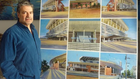 El pintor Juan Fernández inaugura en Huelva su muestra