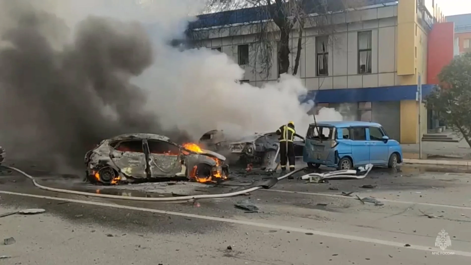 Ucrania.- Mueren seis personas y 35 resultan heridas en un ataque con drones contra la región rusa de Belgórod