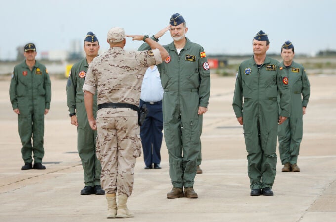 El Rey visita la Academia General del Aire en San Javier (Murcia)