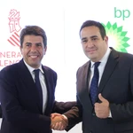 El presidente de la Generalitat, Carlos Mazón, y el de BP España, Andrés Guevara