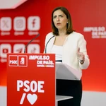 Rueda de prensa de la portavoz federal del PSOE, Esther Peña