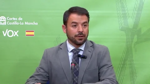 Portavoz del Grupo Vox en las Cortes de Castilla-La Mancha, Iván Sánchez