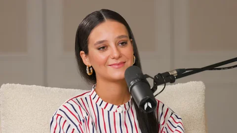 Victoria Federica y su look en el podcast de Vicky Martín Berrocal.